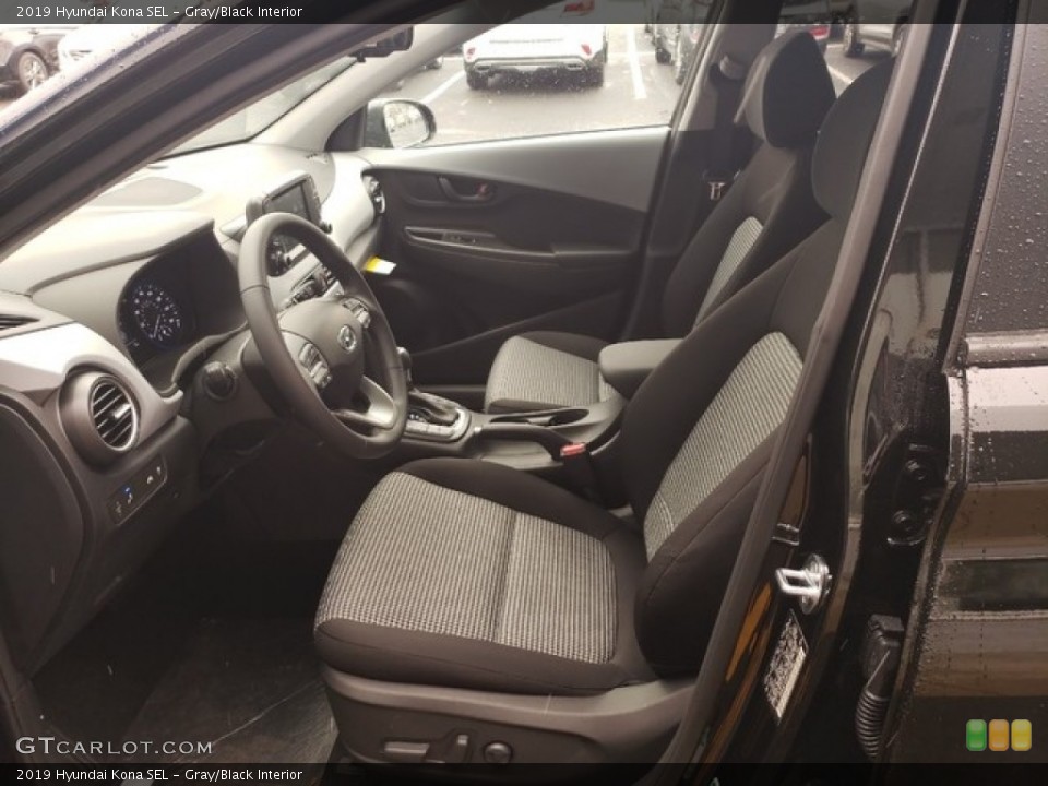 Gray/Black Interior Front Seat for the 2019 Hyundai Kona SEL #130760883
