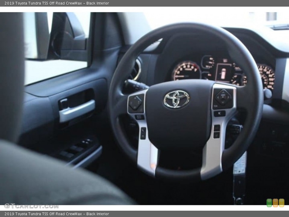 Black Interior Steering Wheel for the 2019 Toyota Tundra TSS Off Road CrewMax #130761267