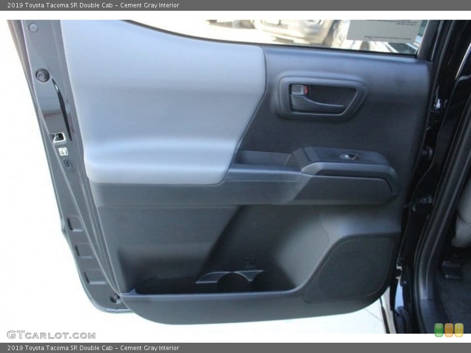 Cement Gray Interior Door Panel for the 2019 Toyota Tacoma SR Double Cab #130762044
