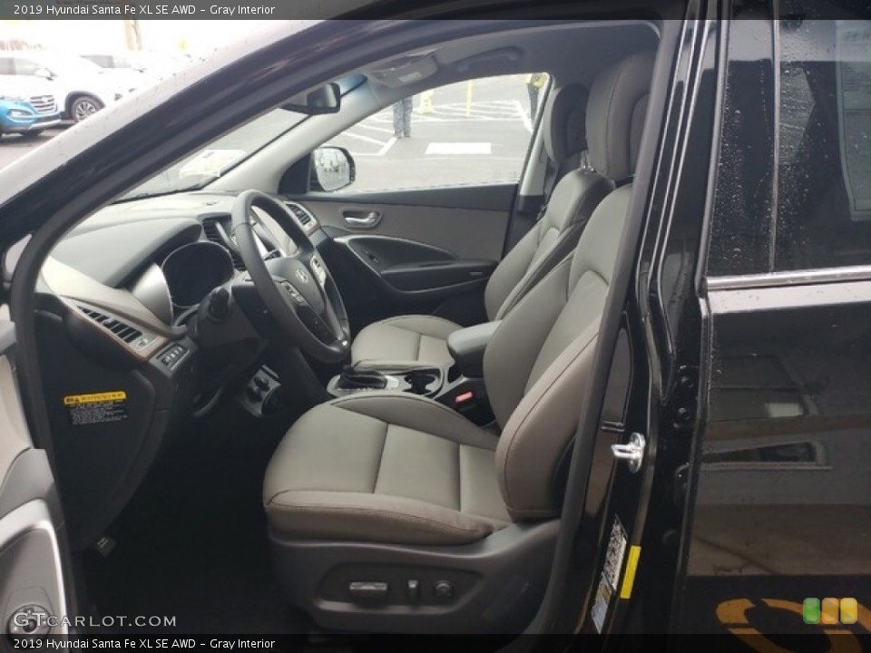 Gray Interior Front Seat for the 2019 Hyundai Santa Fe XL SE AWD #130764561