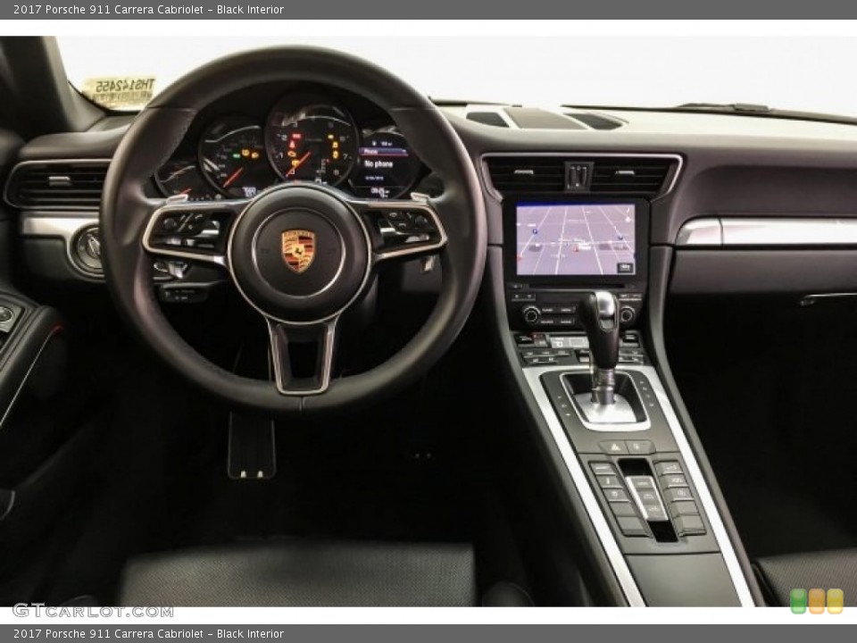 Black Interior Dashboard for the 2017 Porsche 911 Carrera Cabriolet #130767876