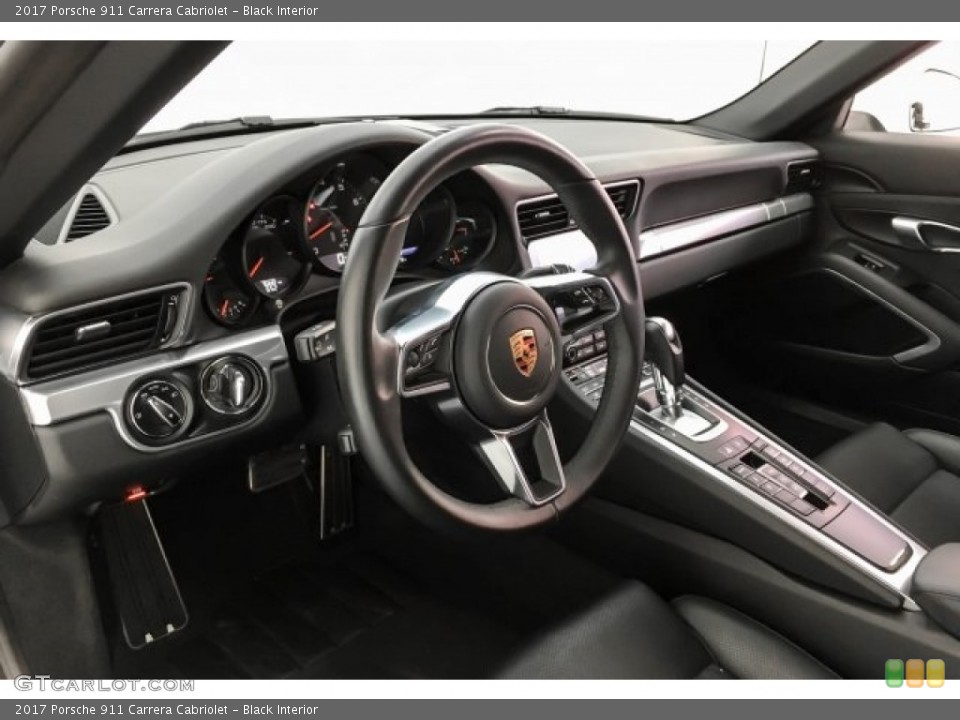 Black Interior Dashboard for the 2017 Porsche 911 Carrera Cabriolet #130768056