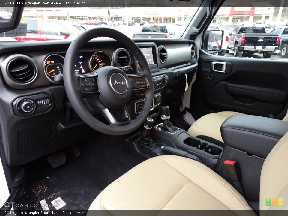 Black Interior Photo for the 2019 Jeep Wrangler Sport 4x4 #130768698