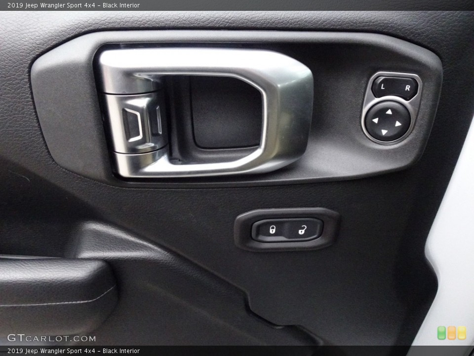 Black Interior Controls for the 2019 Jeep Wrangler Sport 4x4 #130768704