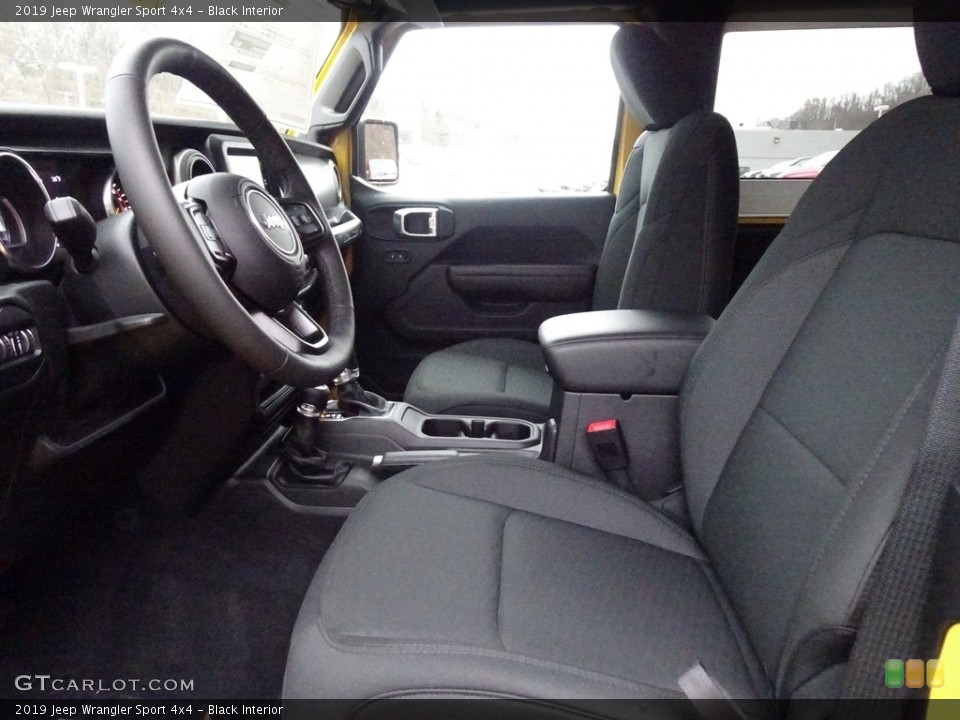 Black Interior Front Seat for the 2019 Jeep Wrangler Sport 4x4 #130768983