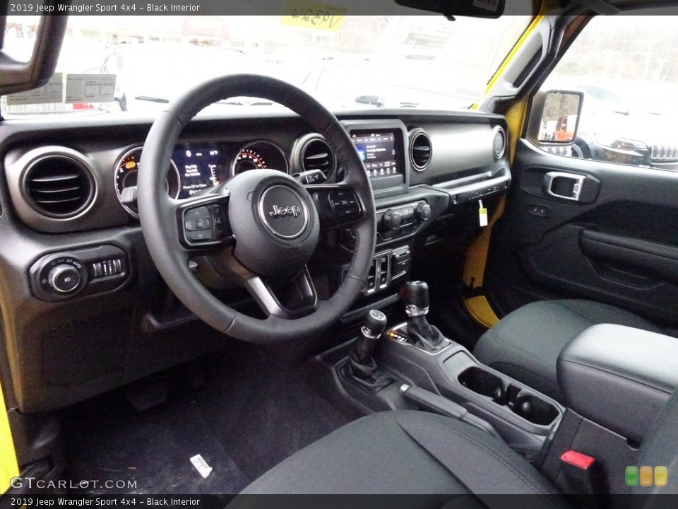 Black Interior Photo for the 2019 Jeep Wrangler Sport 4x4 #130768998