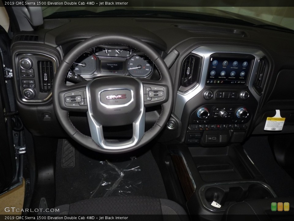 Jet Black Interior Dashboard for the 2019 GMC Sierra 1500 Elevation Double Cab 4WD #130773846