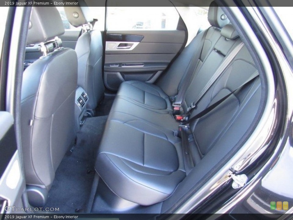 Ebony Interior Rear Seat for the 2019 Jaguar XF Premium #130776750