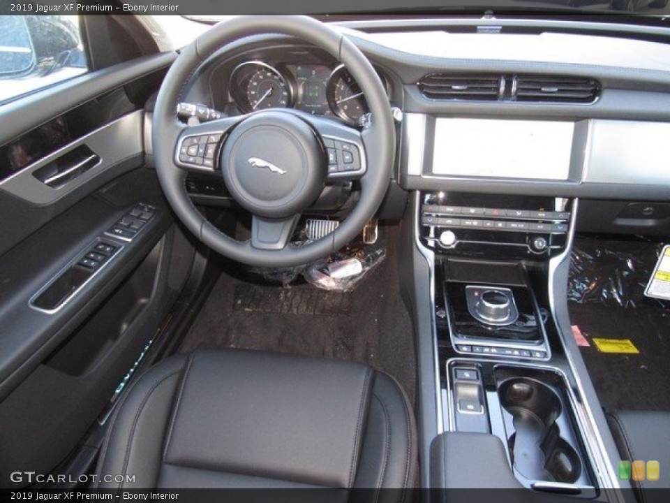 Ebony Interior Dashboard for the 2019 Jaguar XF Premium #130776774