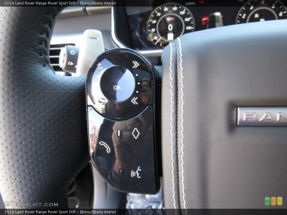 Ebony/Ebony Interior Steering Wheel for the 2019 Land Rover Range Rover Sport SVR #130777686