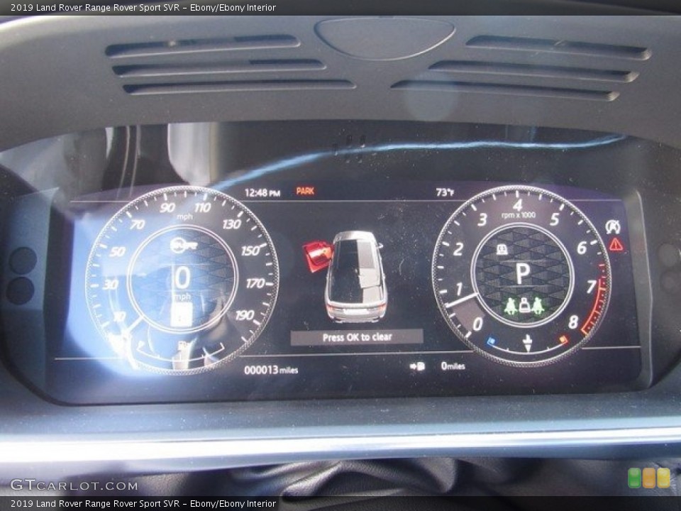Ebony/Ebony Interior Gauges for the 2019 Land Rover Range Rover Sport SVR #130777722