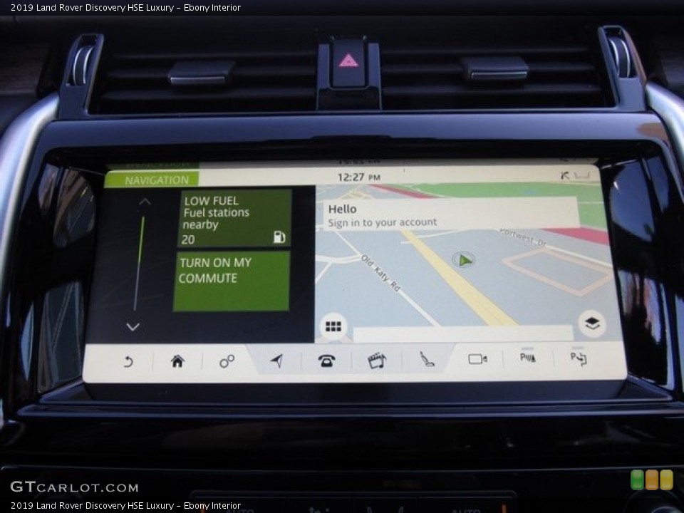 Ebony Interior Navigation for the 2019 Land Rover Discovery HSE Luxury #130778385