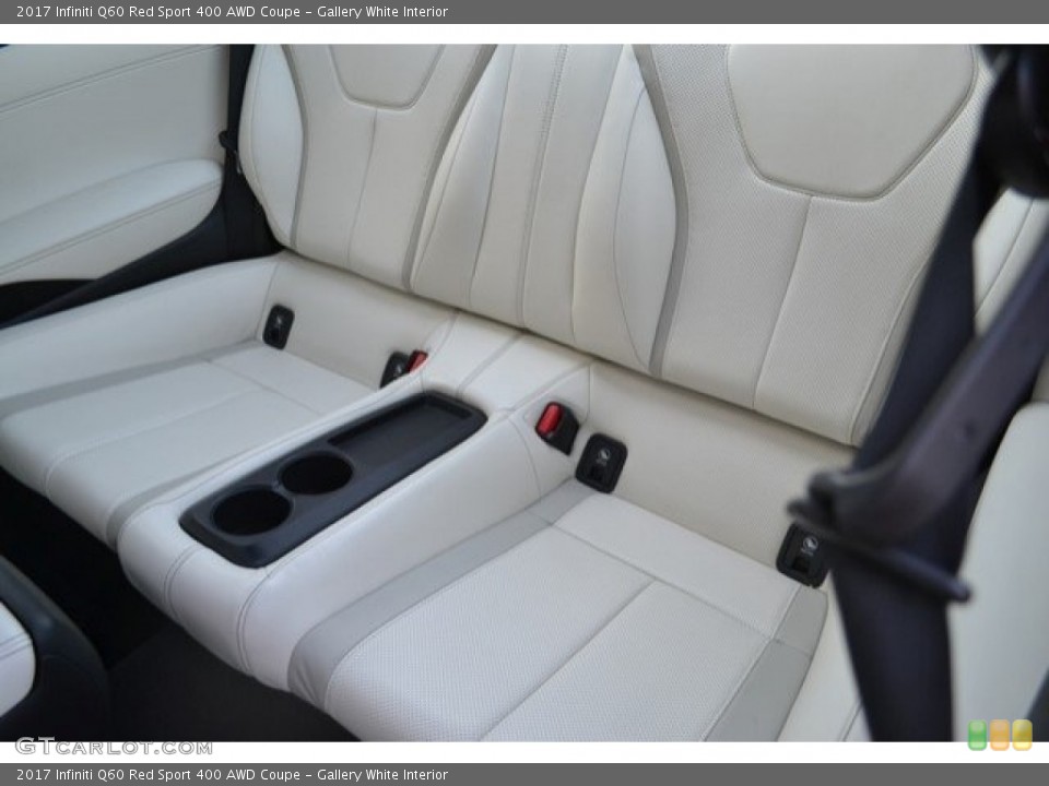Gallery White Interior Rear Seat for the 2017 Infiniti Q60 Red Sport 400 AWD Coupe #130779744
