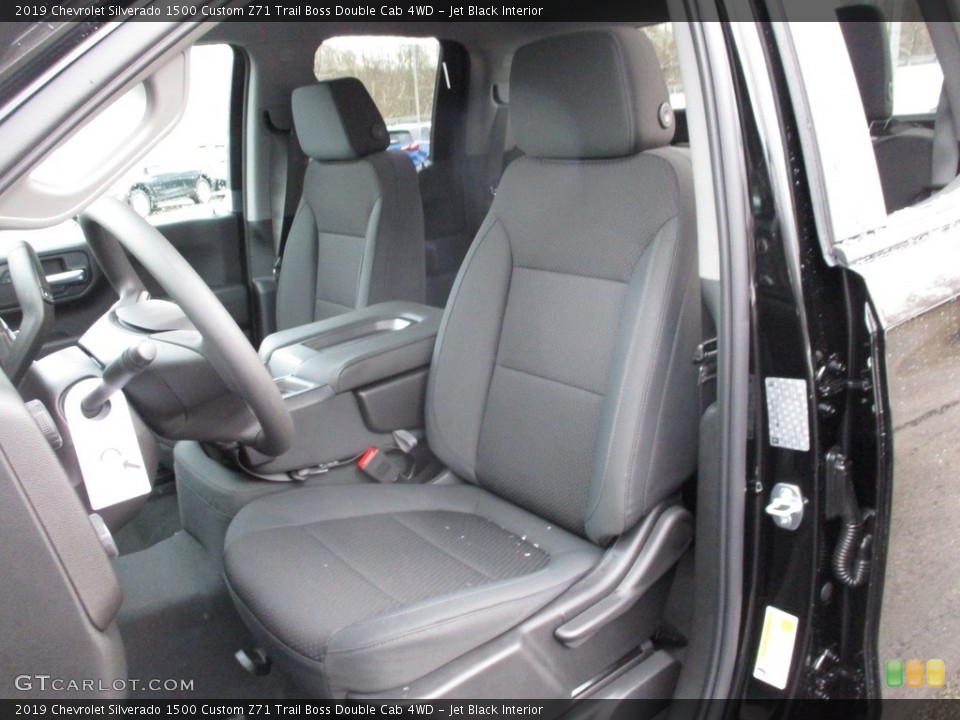 Jet Black Interior Front Seat for the 2019 Chevrolet Silverado 1500 Custom Z71 Trail Boss Double Cab 4WD #130786416