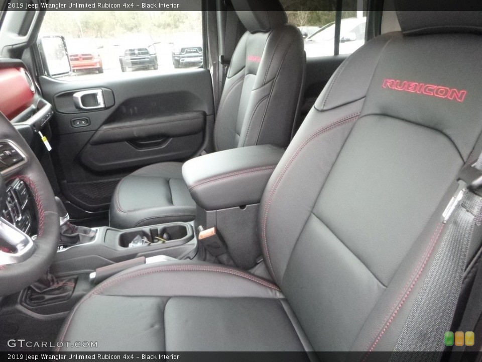 Black Interior Photo for the 2019 Jeep Wrangler Unlimited Rubicon 4x4 #130791045