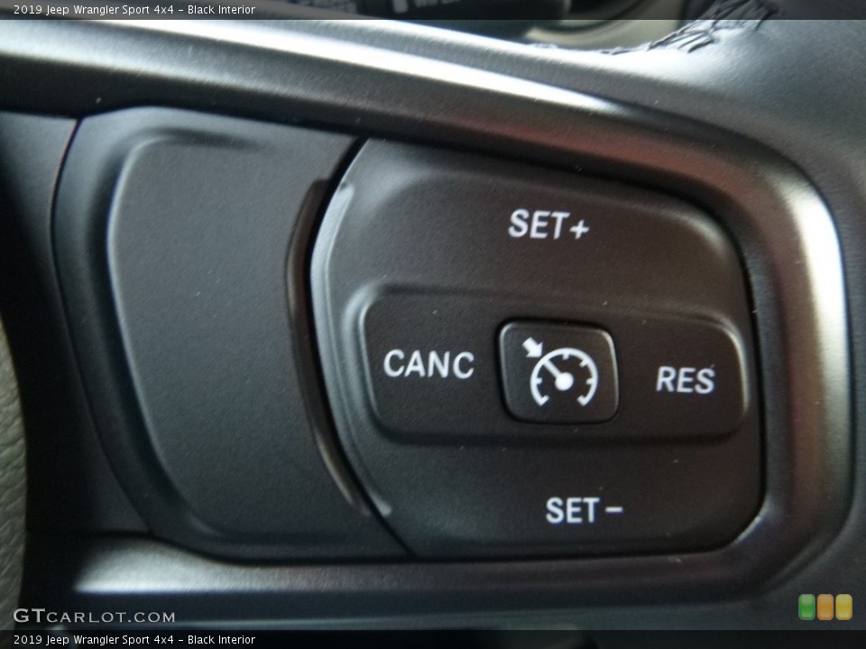 Black Interior Steering Wheel for the 2019 Jeep Wrangler Sport 4x4 #130792782