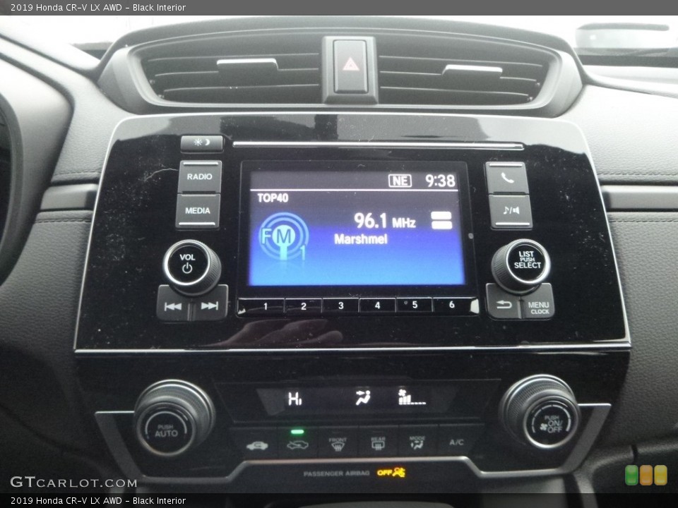 Black Interior Controls for the 2019 Honda CR-V LX AWD #130794063