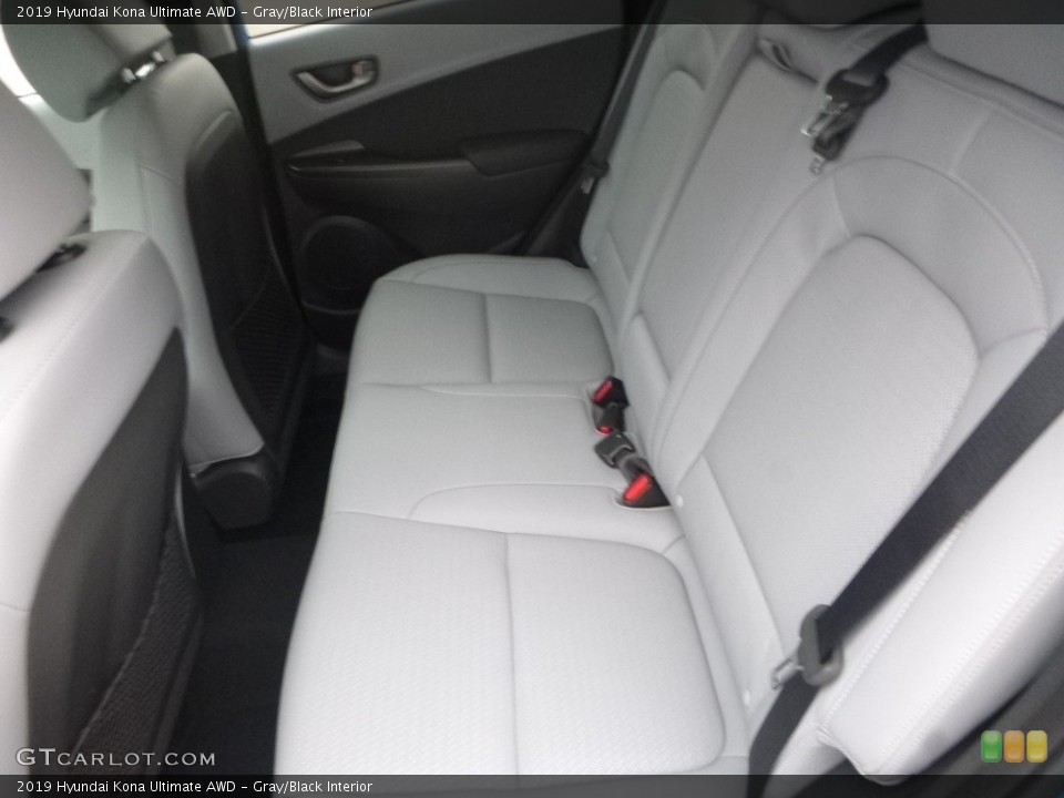 Gray/Black Interior Rear Seat for the 2019 Hyundai Kona Ultimate AWD #130795899