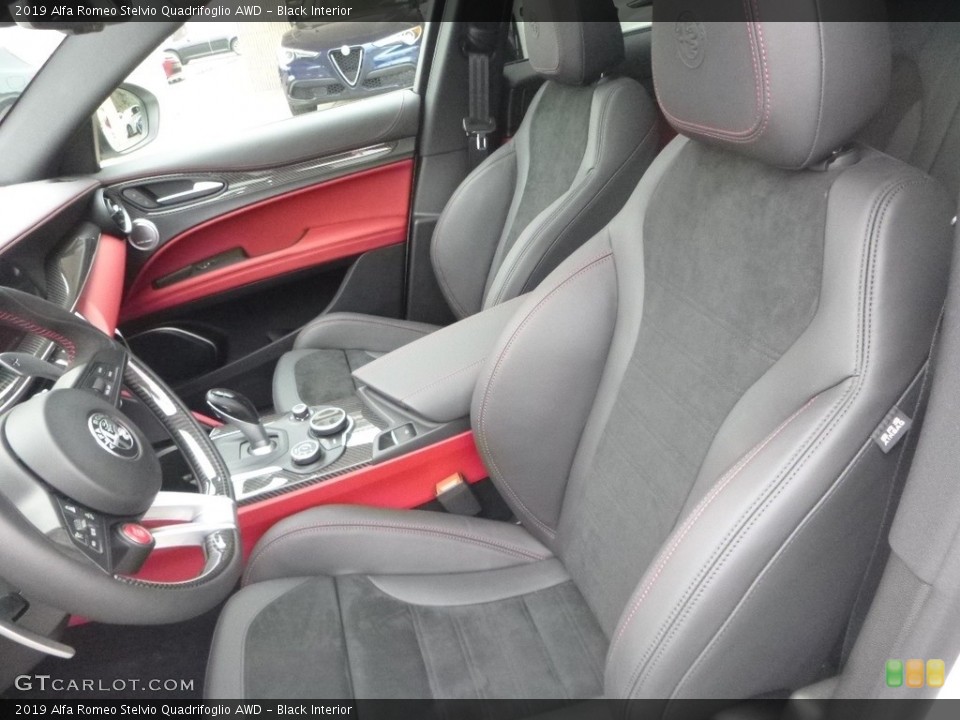 Black Interior Front Seat for the 2019 Alfa Romeo Stelvio Quadrifoglio AWD #130798134