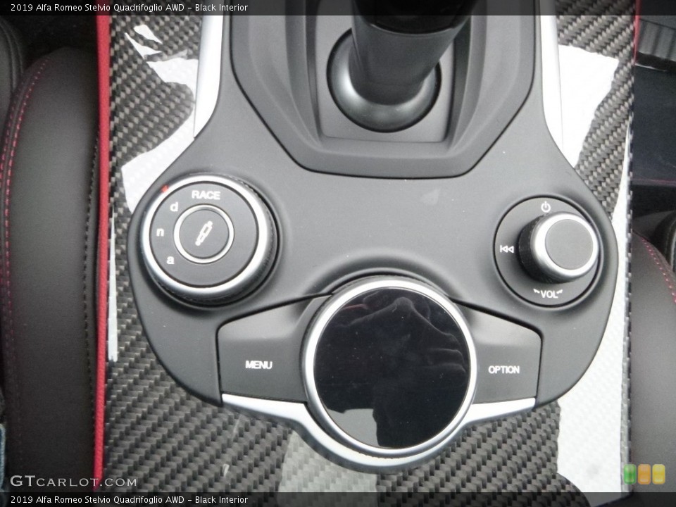 Black Interior Controls for the 2019 Alfa Romeo Stelvio Quadrifoglio AWD #130798320
