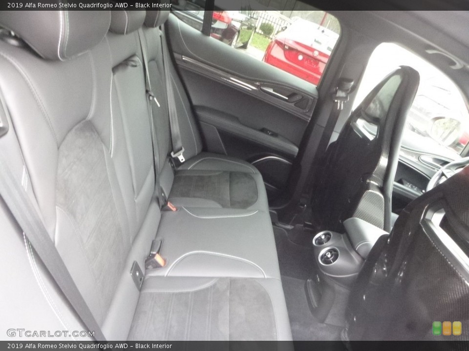 Black Interior Rear Seat for the 2019 Alfa Romeo Stelvio Quadrifoglio AWD #130798773