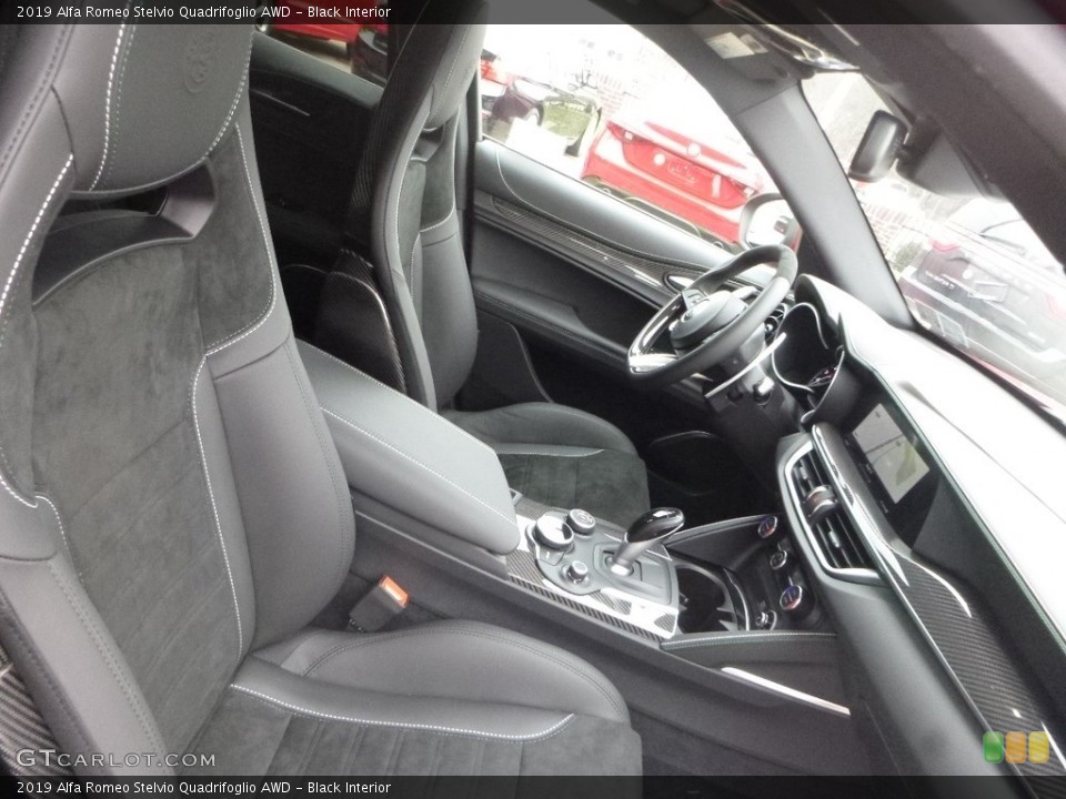 Black 2019 Alfa Romeo Stelvio Interiors