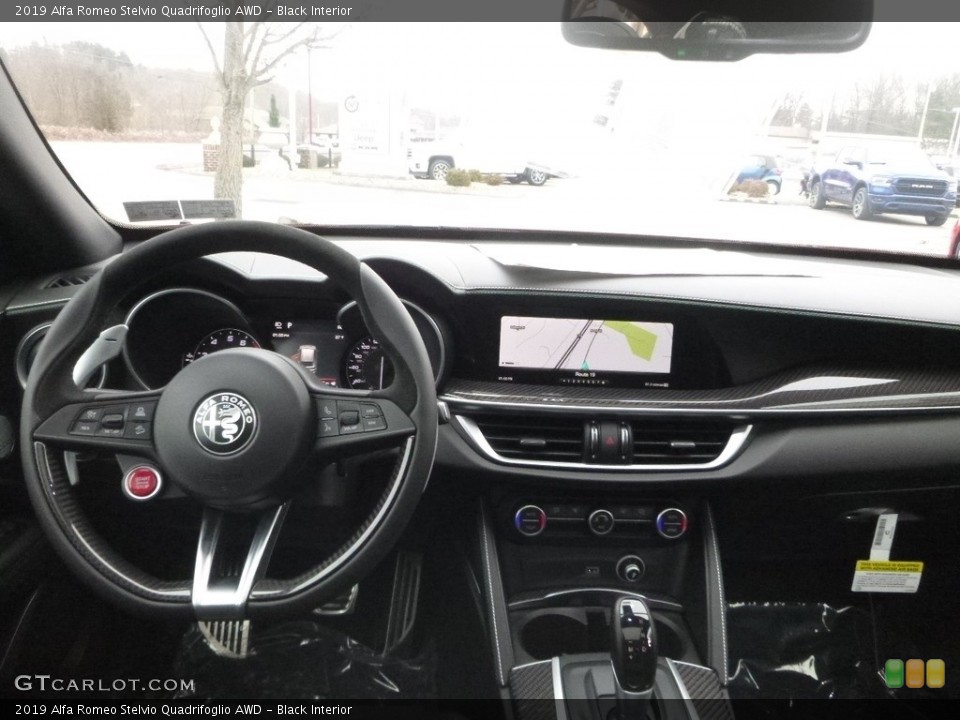 Black Interior Dashboard for the 2019 Alfa Romeo Stelvio Quadrifoglio AWD #130798839