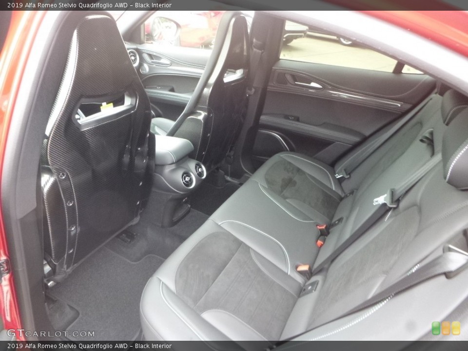 Black Interior Rear Seat for the 2019 Alfa Romeo Stelvio Quadrifoglio AWD #130798866