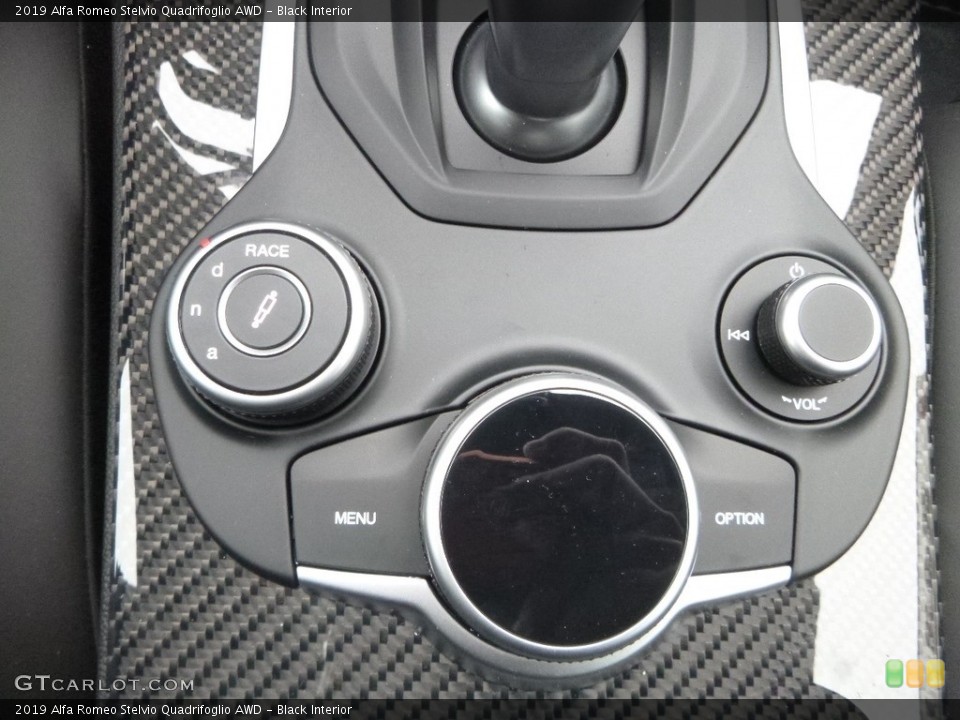 Black Interior Controls for the 2019 Alfa Romeo Stelvio Quadrifoglio AWD #130799133