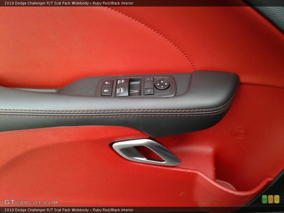 Ruby Red/Black Interior Door Panel for the 2019 Dodge Challenger R/T Scat Pack Widebody #130800993