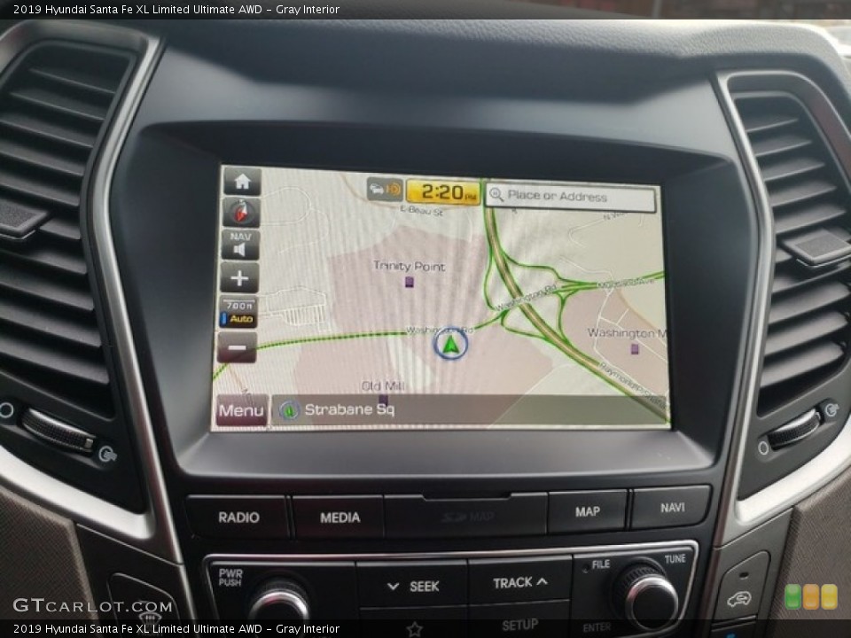 Gray Interior Navigation for the 2019 Hyundai Santa Fe XL Limited Ultimate AWD #130802811