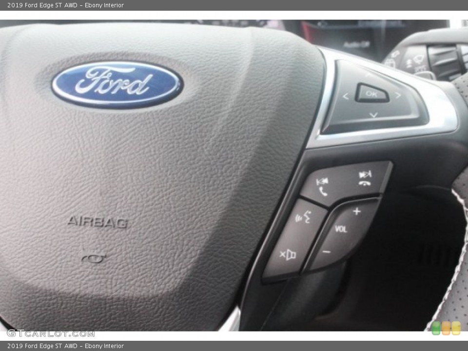 Ebony Interior Steering Wheel for the 2019 Ford Edge ST AWD #130804216