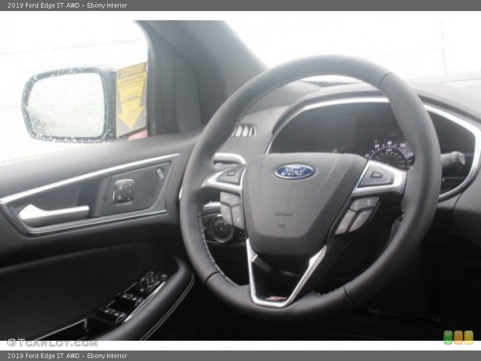 Ebony Interior Steering Wheel for the 2019 Ford Edge ST AWD #130804284