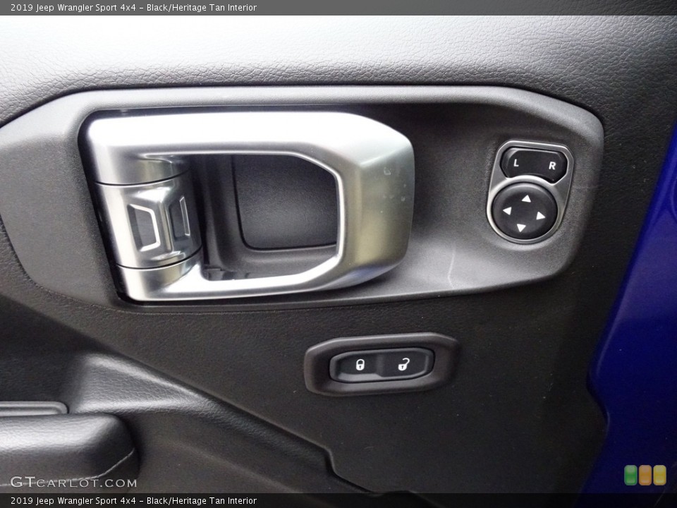 Black/Heritage Tan Interior Controls for the 2019 Jeep Wrangler Sport 4x4 #130809417