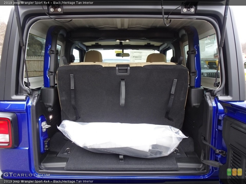 Black/Heritage Tan Interior Trunk for the 2019 Jeep Wrangler Sport 4x4 #130809597