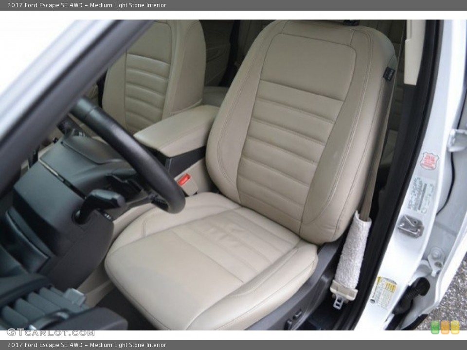 Medium Light Stone Interior Front Seat for the 2017 Ford Escape SE 4WD #130813878