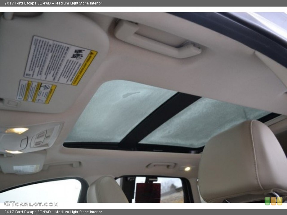 Medium Light Stone Interior Sunroof for the 2017 Ford Escape SE 4WD #130813890