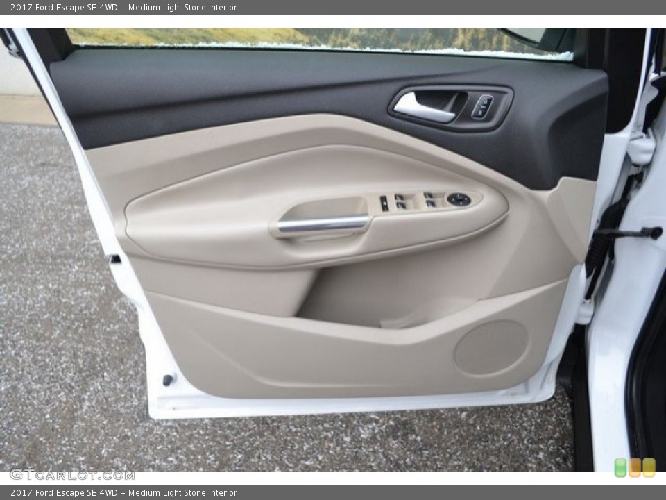 Medium Light Stone Interior Door Panel for the 2017 Ford Escape SE 4WD #130813953