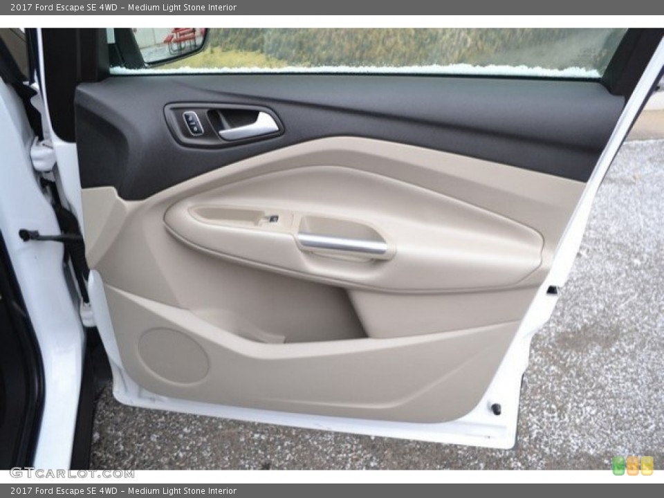 Medium Light Stone Interior Door Panel for the 2017 Ford Escape SE 4WD #130813958