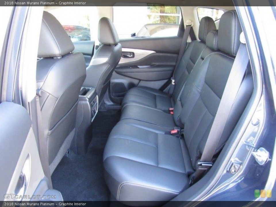 Graphite Interior Rear Seat for the 2018 Nissan Murano Platinum #130815518