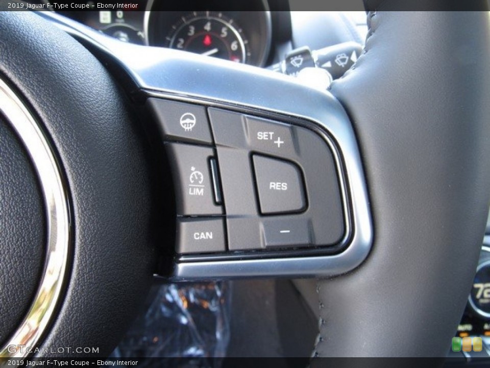 Ebony Interior Steering Wheel for the 2019 Jaguar F-Type Coupe #130817444