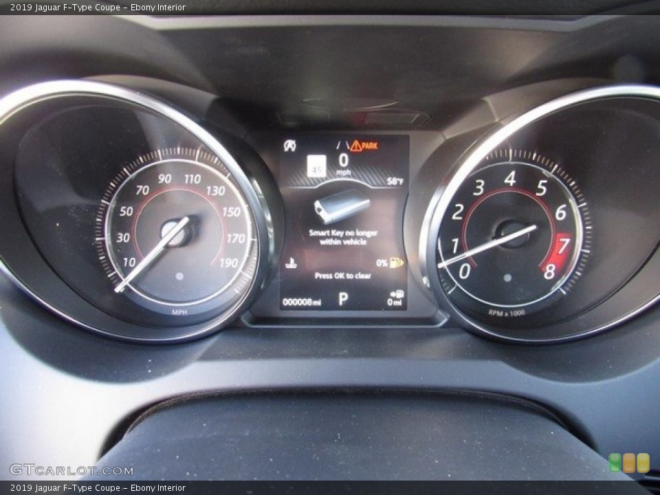 Ebony Interior Gauges for the 2019 Jaguar F-Type Coupe #130817456