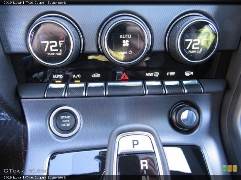 Ebony Interior Controls for the 2019 Jaguar F-Type Coupe #130817537