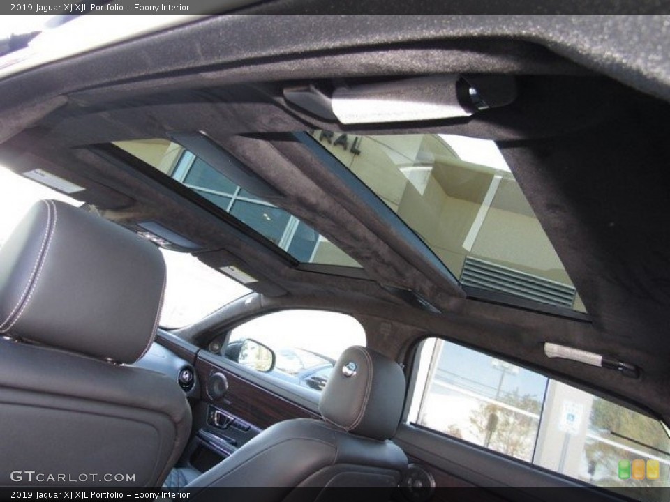 Ebony Interior Sunroof for the 2019 Jaguar XJ XJL Portfolio #130820156