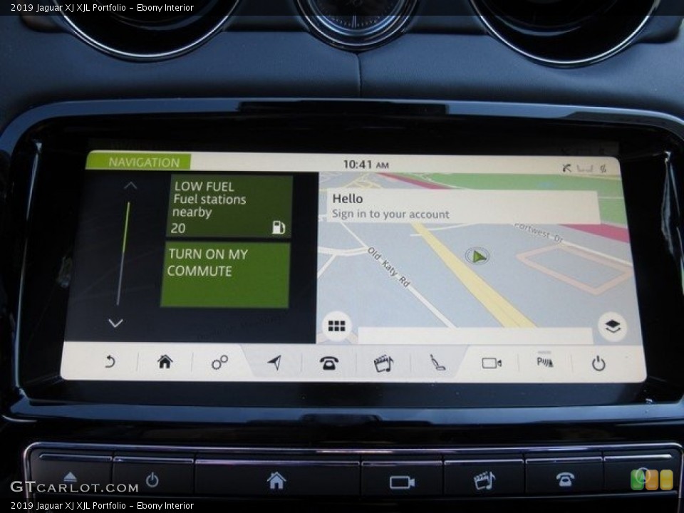 Ebony Interior Navigation for the 2019 Jaguar XJ XJL Portfolio #130820408