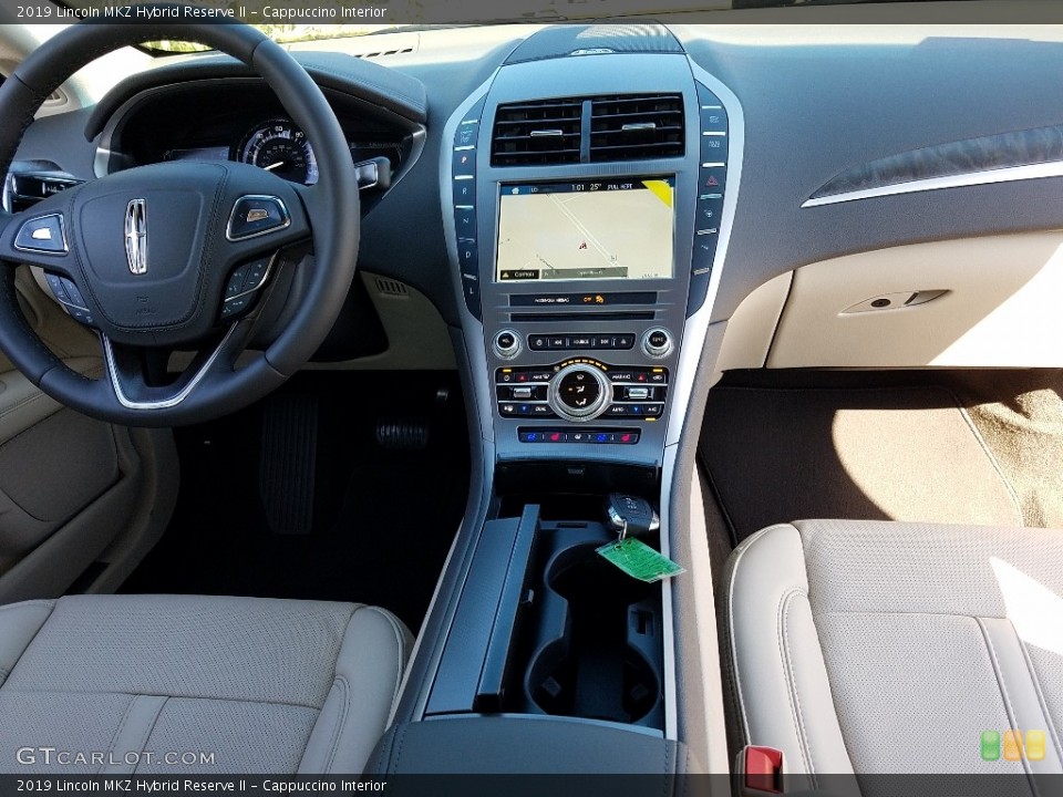 Cappuccino Interior Dashboard for the 2019 Lincoln MKZ Hybrid Reserve II #130825649
