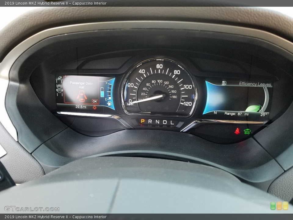 Cappuccino Interior Gauges for the 2019 Lincoln MKZ Hybrid Reserve II #130825673
