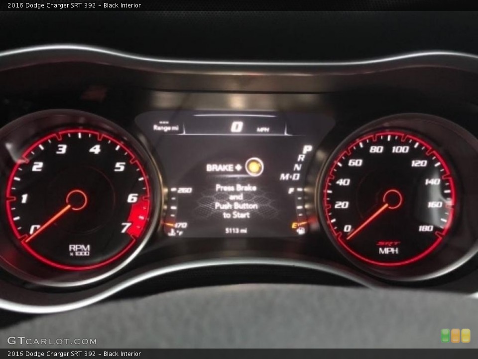 Black Interior Gauges for the 2016 Dodge Charger SRT 392 #130828025