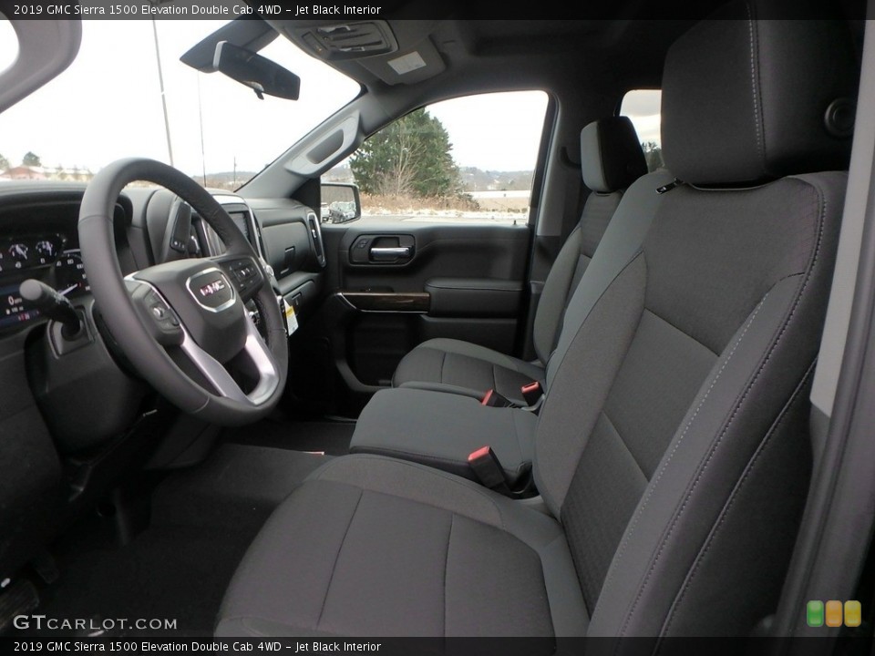 Jet Black Interior Front Seat for the 2019 GMC Sierra 1500 Elevation Double Cab 4WD #130828855