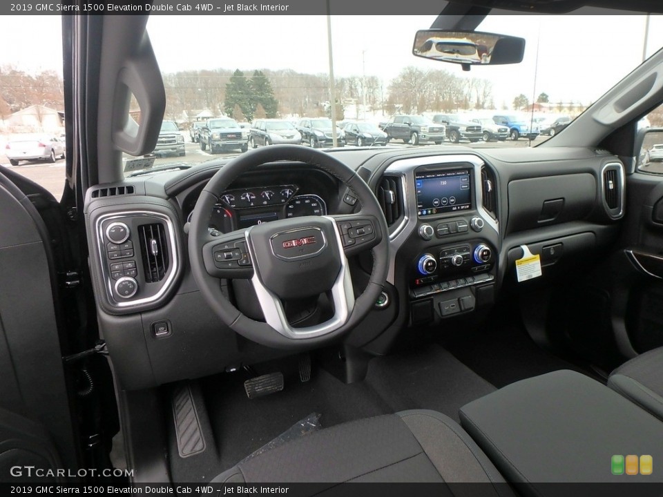 Jet Black Interior Photo for the 2019 GMC Sierra 1500 Elevation Double Cab 4WD #130828892